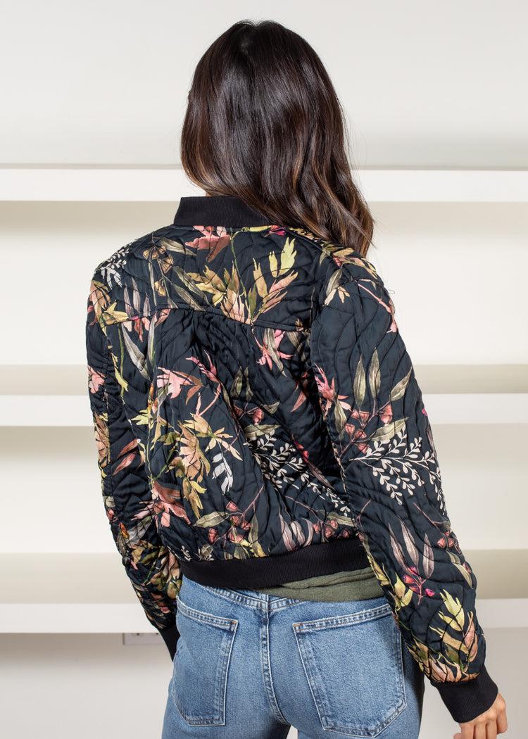 Elan Ariana Printed Jacket-Hand In Pocket