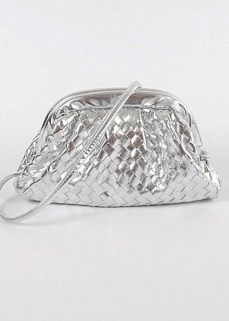 Treasure Cay Clutch Crossbody - Silver-Hand In Pocket