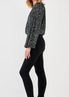 Empire Sequin Blouson Top-Hand In Pocket