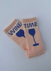 Wine Time Socks-Hand In Pocket