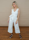 Astr the Label Daydream Denim Jumpsuit-Off White-Hand In Pocket