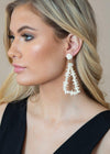 Palancar Triangular White Beaded Drops-Hand In Pocket