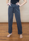 BB Dakota Got To Be Free Charcoal Ribbed Tie Front Pants ***FINAL SALE***-Hand In Pocket