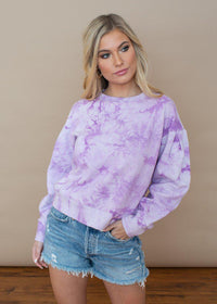 Velvet Heart Roma Tie Dye Sweatshirt-Hand In Pocket