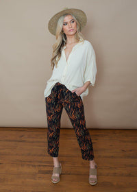 See U Soon Fire Island Printed Pant-Hand In Pocket