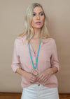 Velvet Heart Elisa Blush High Low Blouse ***FINAL SALE***-Hand In Pocket