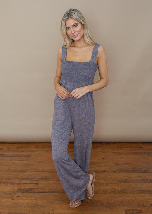 Chaser TriBlend Jersey Jumpsuit-Hand In Pocket