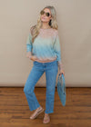 Z Supply Ombre Tie Dye Crew Top-Hand In Pocket