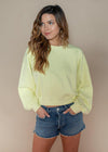 Agolde Balloon Sleeve Sweatshirt - Limoncello-***FINAL SALE***-Hand In Pocket