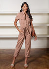 Sanctuary Explorer Belted Jumpsuit-Hand In Pocket