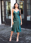 Lennox Midi Slip Dress- Green-***FINAL SALE***-Hand In Pocket