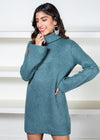 BB Dakota The Abbie Sweater Dress - Green ***FINAL SALE***-Hand In Pocket