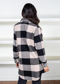 BB Dakota Eldridge Plaid Jacket-Hand In Pocket