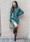 BB Dakota The Abbie Sweater Dress - Green ***FINAL SALE***-Hand In Pocket