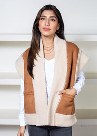 Huntah Sherpa Vest***FINAL SALE***-Hand In Pocket