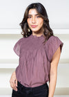 Konner Smocked Blouse-Hand In Pocket