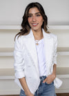 Steve Madden Naomi Blazer-white ***FINAL SALE***-Hand In Pocket