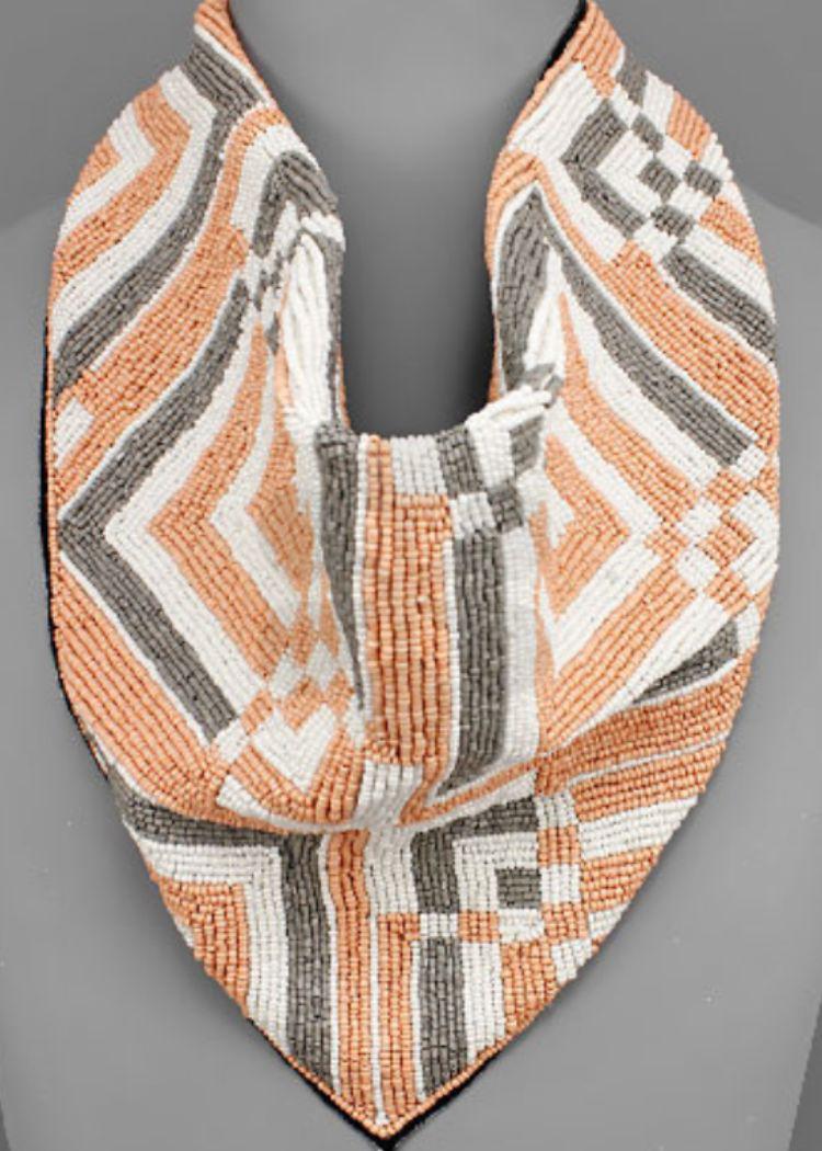 Yohana Beaded Scarf-Hand In Pocket