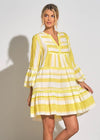 Elan Billie Mini Dress - White/Lime -***FINAL SALE***-Hand In Pocket