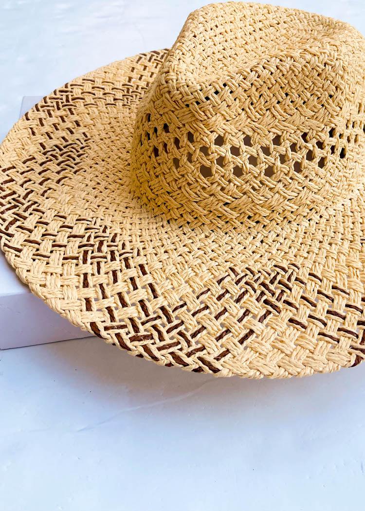 Saltillo Straw Hat-Beige-Hand In Pocket