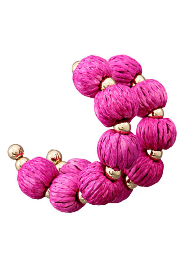 Leone Hoop-Fuschia ***FINAL SALE***-Hand In Pocket