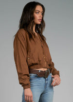 Cadiz Bomber Jacket-Hand In Pocket