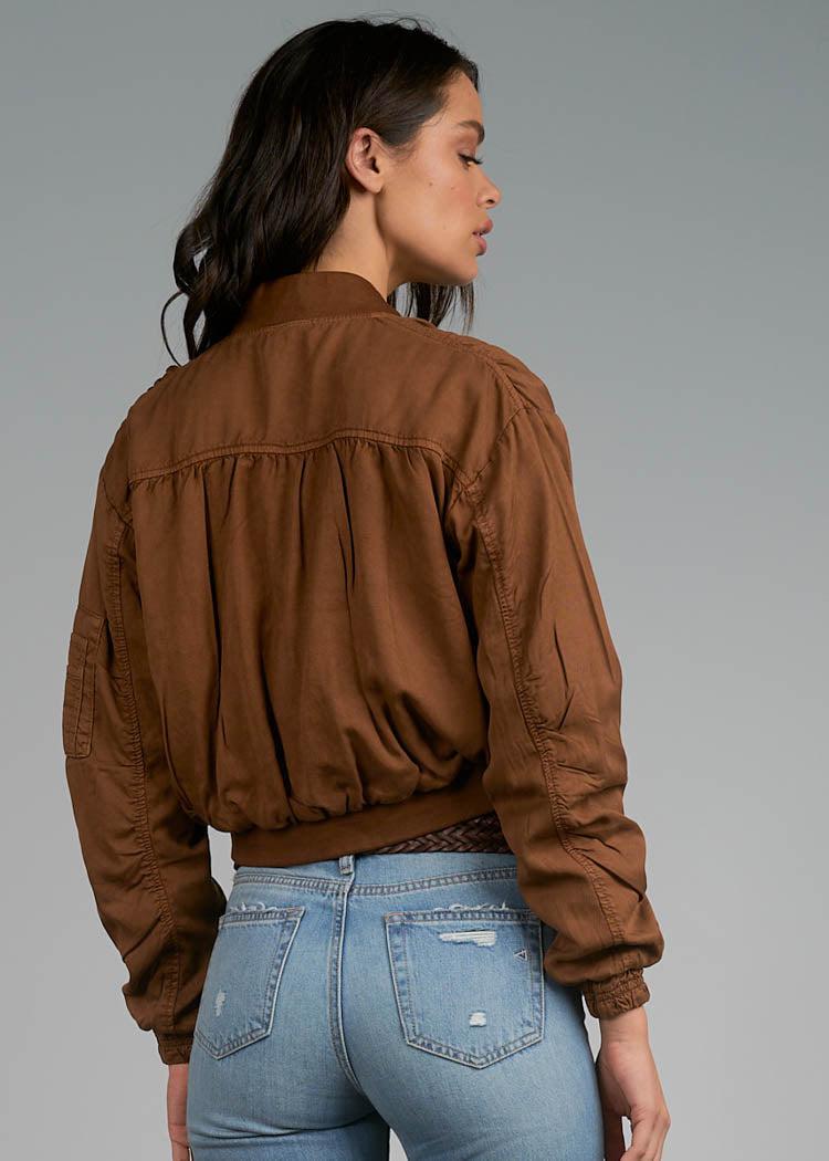 Cadiz Bomber Jacket-Hand In Pocket