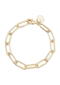 Eklexic Large Elongated Link Chain Bracelet-Hand In Pocket