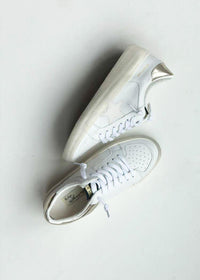 Vintage Havana Gold Eye Lace Up Sneaker-Hand In Pocket