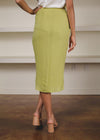 Paradise Faux Wrap Skirt - Kiwi***FINAL SALE***-Hand In Pocket