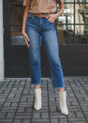 Pistola Monroe Cropped Straight Jean - Indio-***FINAL SALE***-Hand In Pocket