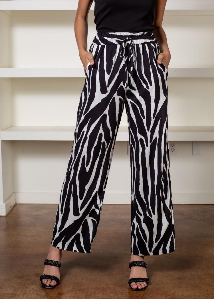 Sanctuary Mirage Brushstoke Print Pant-Hand In Pocket