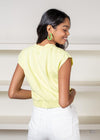 525 America Split V Neck Sweatshirt- Margarita-Hand In Pocket