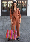 Barton Cotton Button Jumpsuit-***FINAL SALE***-Hand In Pocket