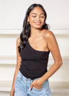 Michael Stars Kelly One Shoulder Top - Black-Hand In Pocket