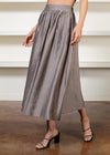 ASTR the Label Terra Bella High Waist Midi Skirt - Mushroom***FINAL SALE***-Hand In Pocket