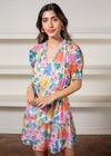 Adelyn Rae Lonnie Floral Chiffon Dress-***FINAL SALE***-Hand In Pocket