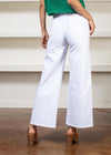 Joes Jeans Mia High Rise Wide Leg Ankle- White-Hand In Pocket