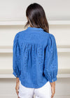 Velvet Heart Teegan Eyelet Blouse-Blue-***FINAL SALE***-Hand In Pocket