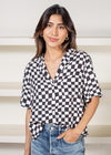 Pistola Lucy Checkered Pajama-Style Shirt-***FINAL SALE***-Hand In Pocket