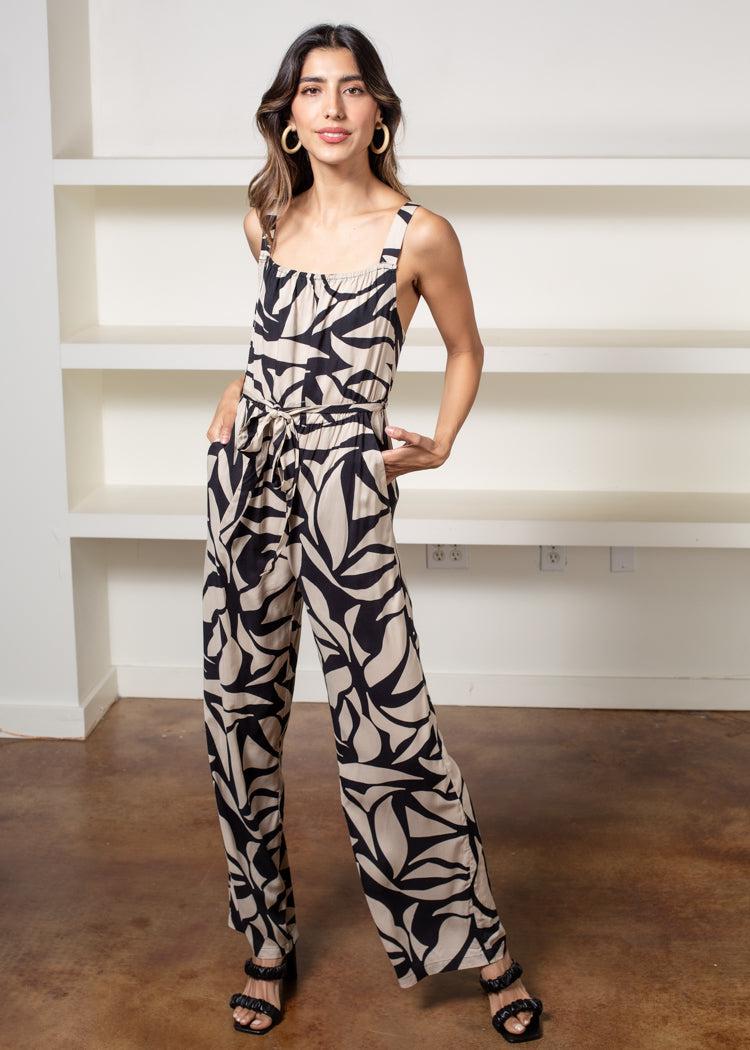 Sanctuary Dark Nights Tie Back Jumpsuit - Cabana***FINAL SALE***-Hand In Pocket