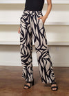 Sanctuary Cafe Pull On Print Pant- Cabana-Hand In Pocket