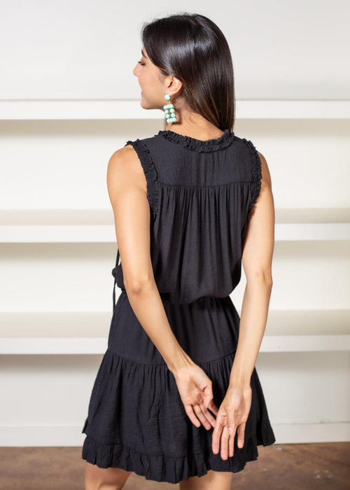 Kayden Sleeveless Mini Dress-Black-***FINAL SALE***-Hand In Pocket