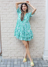 Karlie Samburu Abstract Print Mini Dress-***FINAL SALE***-Hand In Pocket