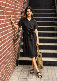 Velvet Heart Beatrice Utility Shirtdress-Hand In Pocket