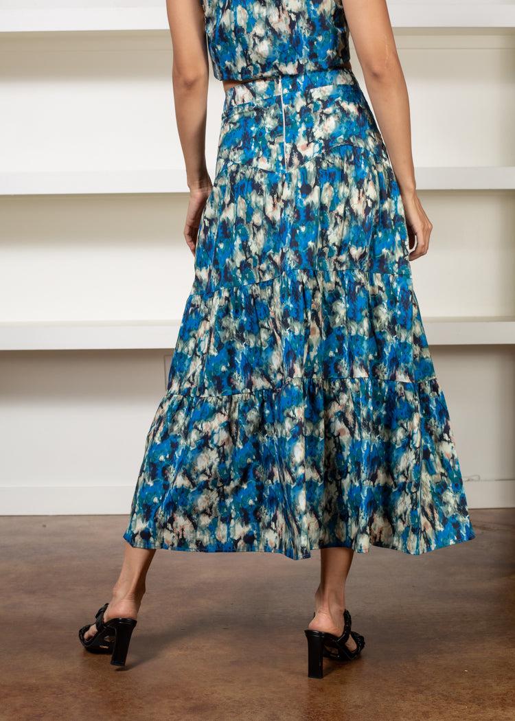 Tart Johari Tiered Maxi Skirt-Hand In Pocket