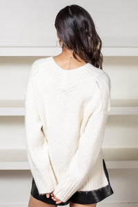 Pistola Vania V Neck Sweater-Hand In Pocket