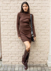 525 America Rachel Turtleneck Dress ***FINAL SALE***-Hand In Pocket