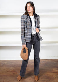 Bradley Plaid Dickie Blazer-Hand In Pocket