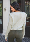 Blake Shoulder Detail Long Sleeve Pullover-Hand In Pocket